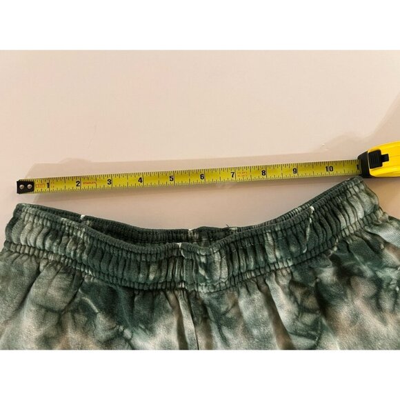 IAMKOKO.LA  Los Angeles green white tie-dye sweat shorts sz M rhinestone logo - Picture 10 of 11